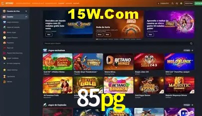 Slots com jackpots e giros grátis na 85pg